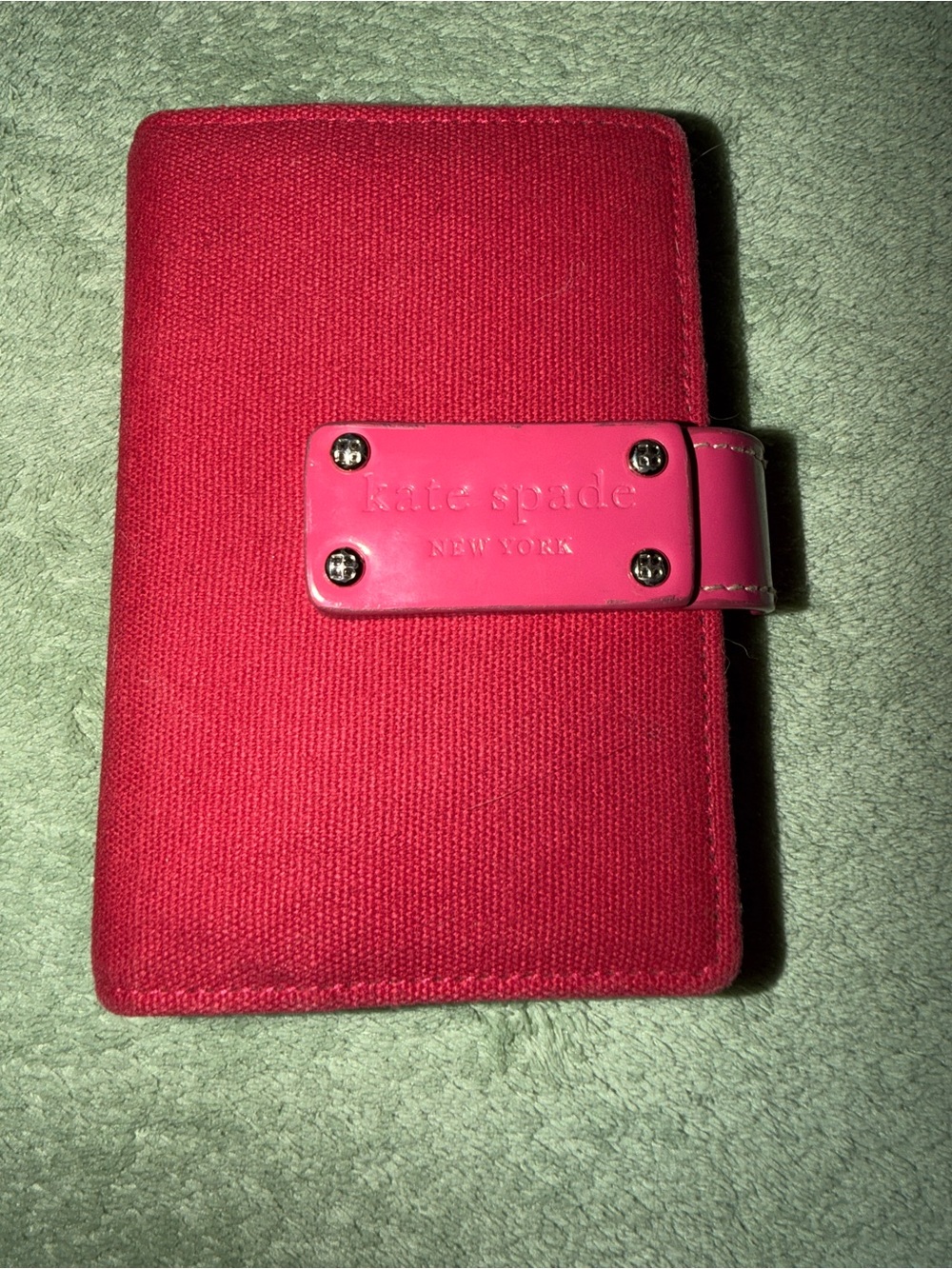 Kate Spade Red with Pink Accent 6 Ring Planner